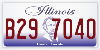 IL license plate B297040