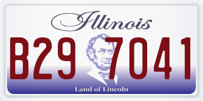 IL license plate B297041
