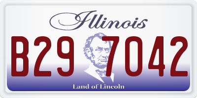 IL license plate B297042