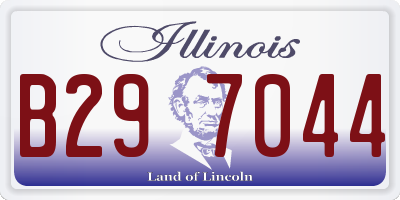 IL license plate B297044