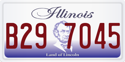 IL license plate B297045