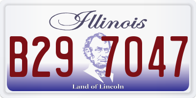 IL license plate B297047