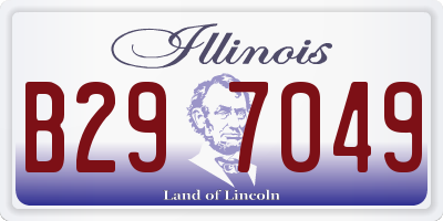 IL license plate B297049