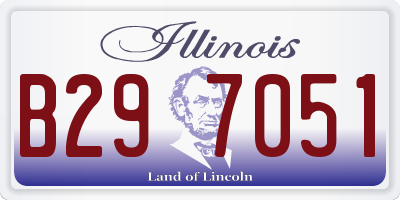 IL license plate B297051