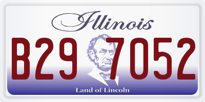 IL license plate B297052