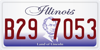 IL license plate B297053