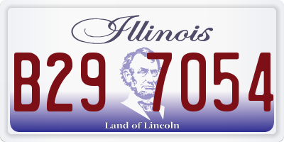 IL license plate B297054