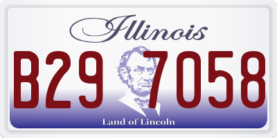 IL license plate B297058