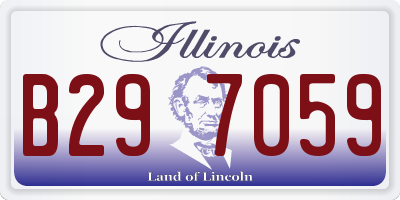IL license plate B297059
