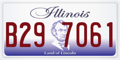 IL license plate B297061