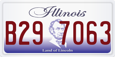 IL license plate B297063