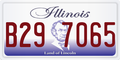 IL license plate B297065