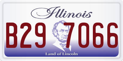 IL license plate B297066