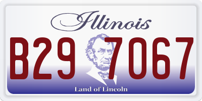 IL license plate B297067