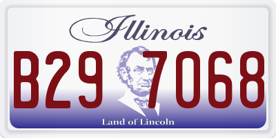 IL license plate B297068