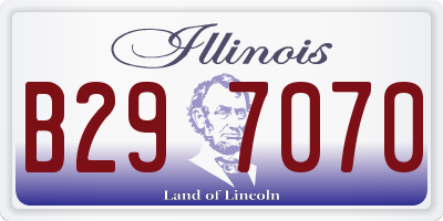 IL license plate B297070