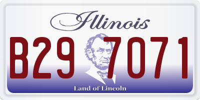 IL license plate B297071