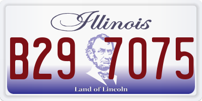 IL license plate B297075