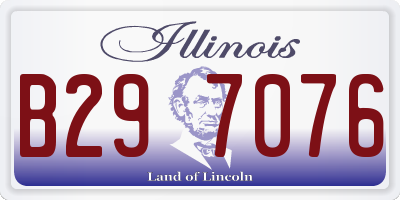 IL license plate B297076