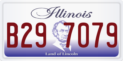 IL license plate B297079