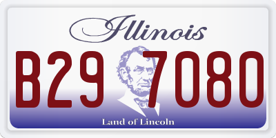 IL license plate B297080