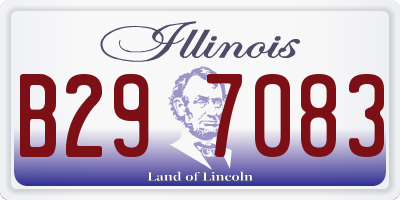 IL license plate B297083