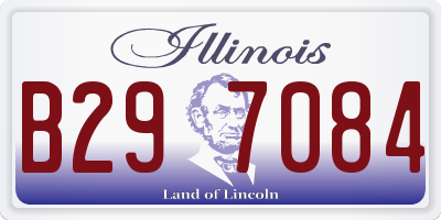 IL license plate B297084