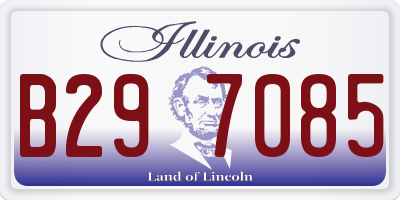 IL license plate B297085