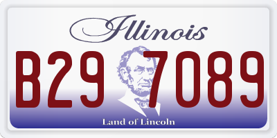 IL license plate B297089