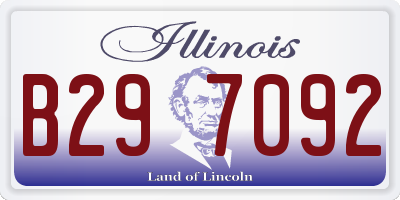 IL license plate B297092
