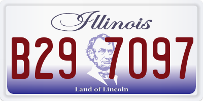 IL license plate B297097