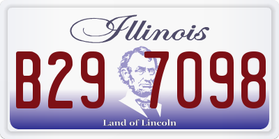 IL license plate B297098