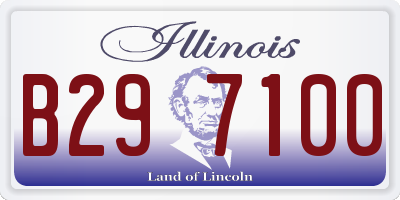 IL license plate B297100