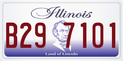 IL license plate B297101