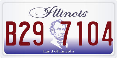 IL license plate B297104