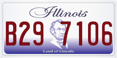 IL license plate B297106