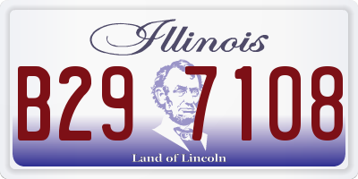 IL license plate B297108