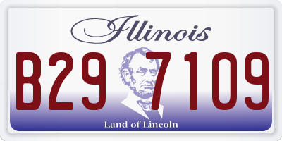 IL license plate B297109