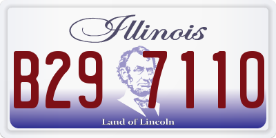 IL license plate B297110