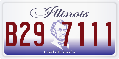 IL license plate B297111