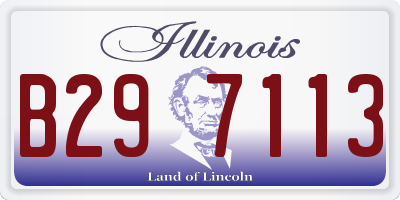 IL license plate B297113