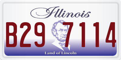 IL license plate B297114