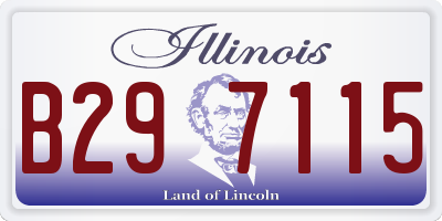 IL license plate B297115