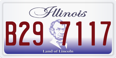 IL license plate B297117