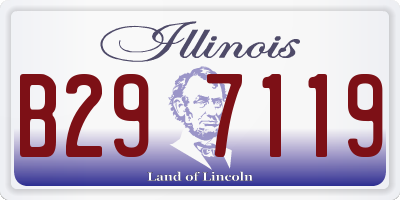 IL license plate B297119