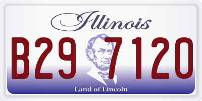 IL license plate B297120