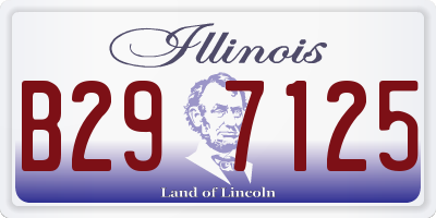 IL license plate B297125