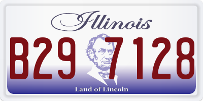 IL license plate B297128