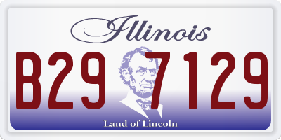 IL license plate B297129