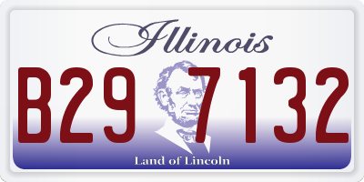 IL license plate B297132